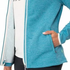 VAUDE Skomer Veste de randonnée Femme, violet -Vestes en polaire Soldes vaude skomer hiking jacket women arctic blue 6