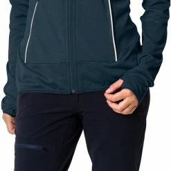 VAUDE Tekoa II Veste en polaire Femme, turquoise -Vestes en polaire Soldes vaude tekoa ii fleece jacket women dark sea 5 2