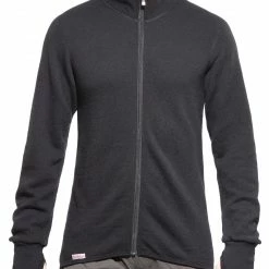 Woolpower 400 Full-Zip Thermo Jacket, vert -Vestes en polaire Soldes woolpower 400 full zip jacket unisex black 2 5