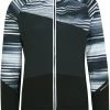 Ziener Nakima Active Veste Femme, noir/gris -Vestes en polaire Soldes ziener nakima active jacket women black black stripe 1