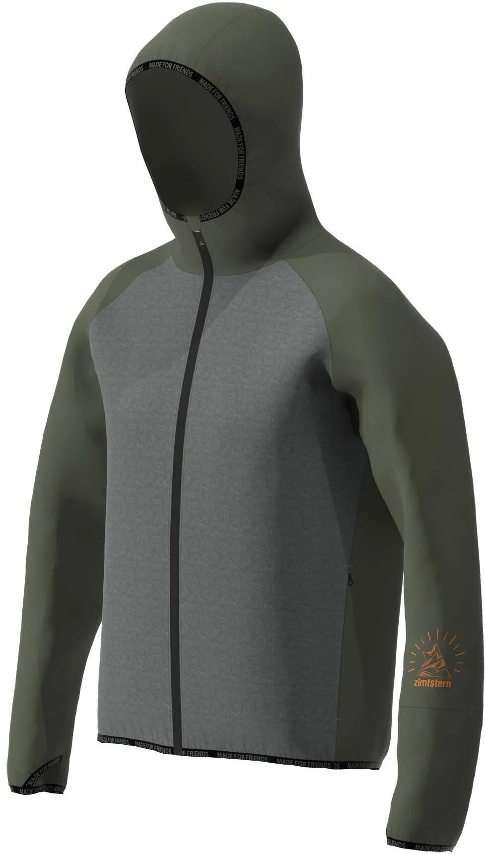 Zimtstern Lepuz Veste Homme, gris/vert 6 Zimtstern Lepuz Veste Homme, gris/vert – Image 4